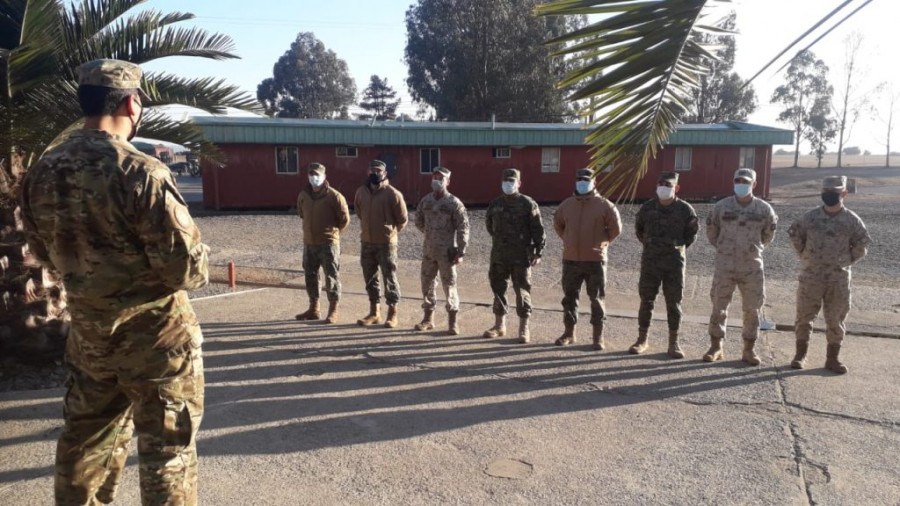 La fase práctica del curso Unficyp 38 se desarrolló en el fuerte Aguayo de la Infantería de Marina. Foto: Cecopac