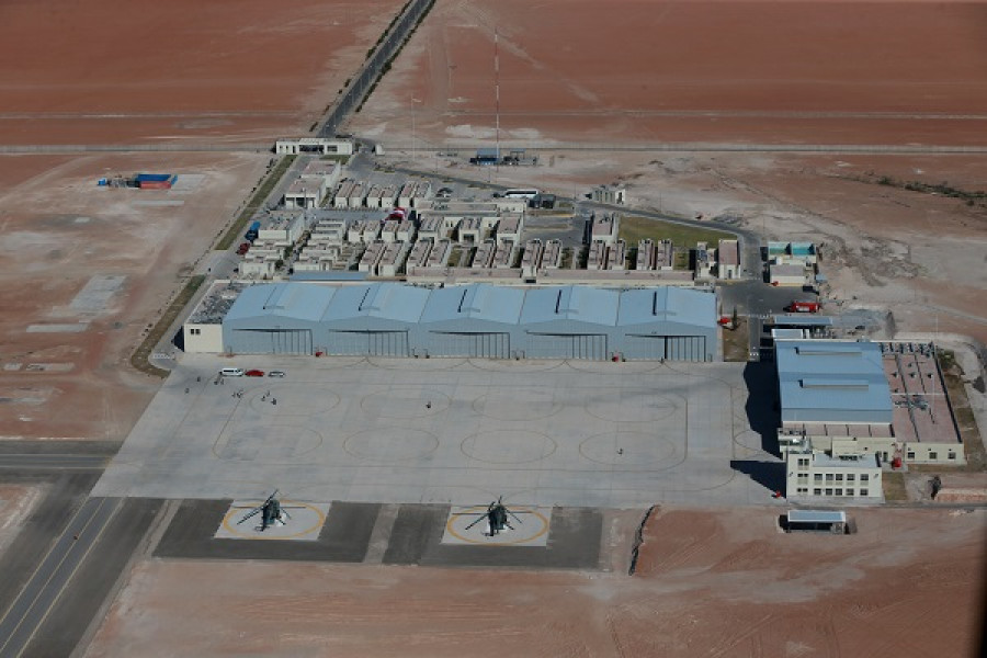 Centro de mantenimiento mayor de helicópteros Mil en La Joya, Arequipa. Foto: Ministerio de Defensa del Perú