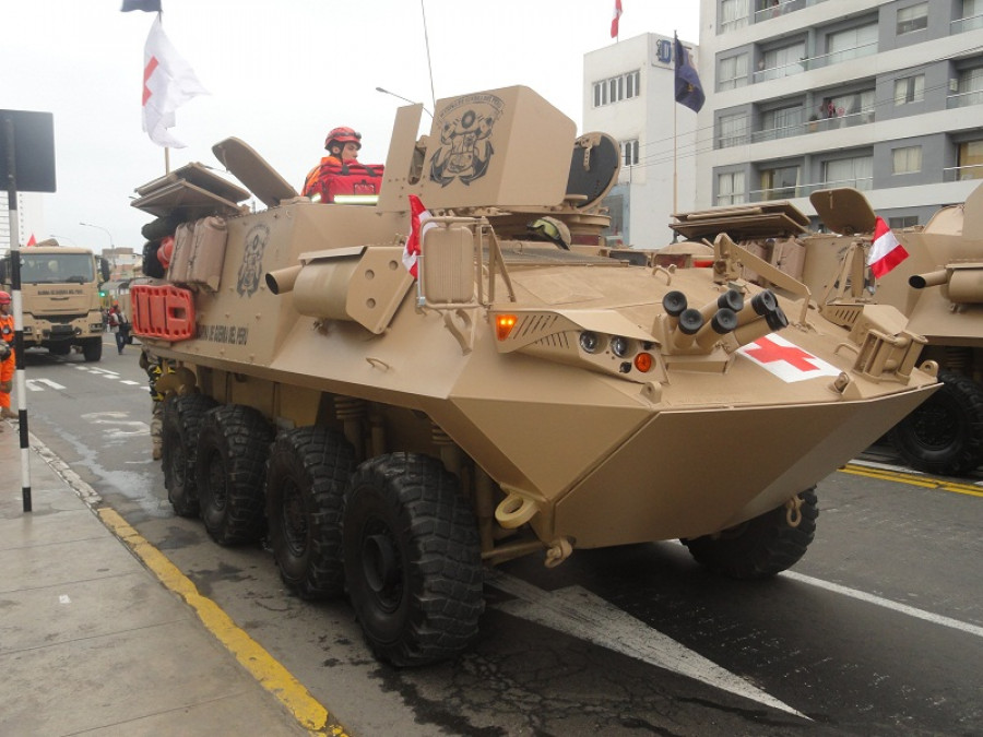 Vehículo blindado anfibio de la Marina de Guerra del Perú. Foto: Peter Watson