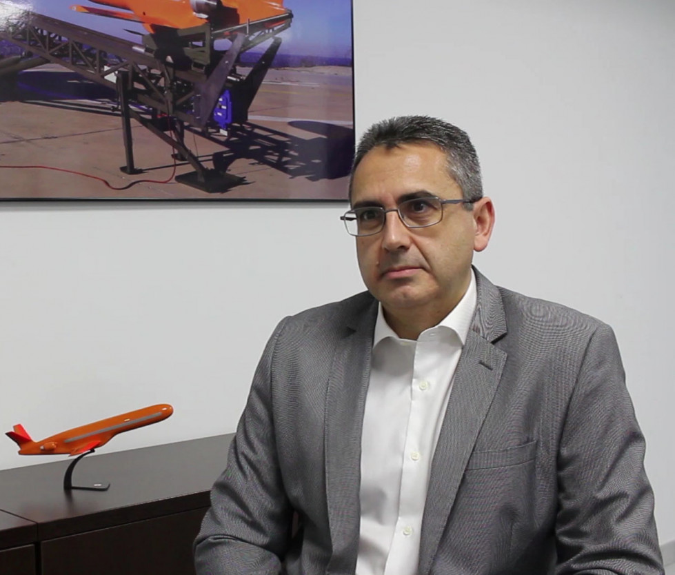 José Antonio Ceballos, director general de SCR, durante la entrevista con Infodron.es. Foto: SCR