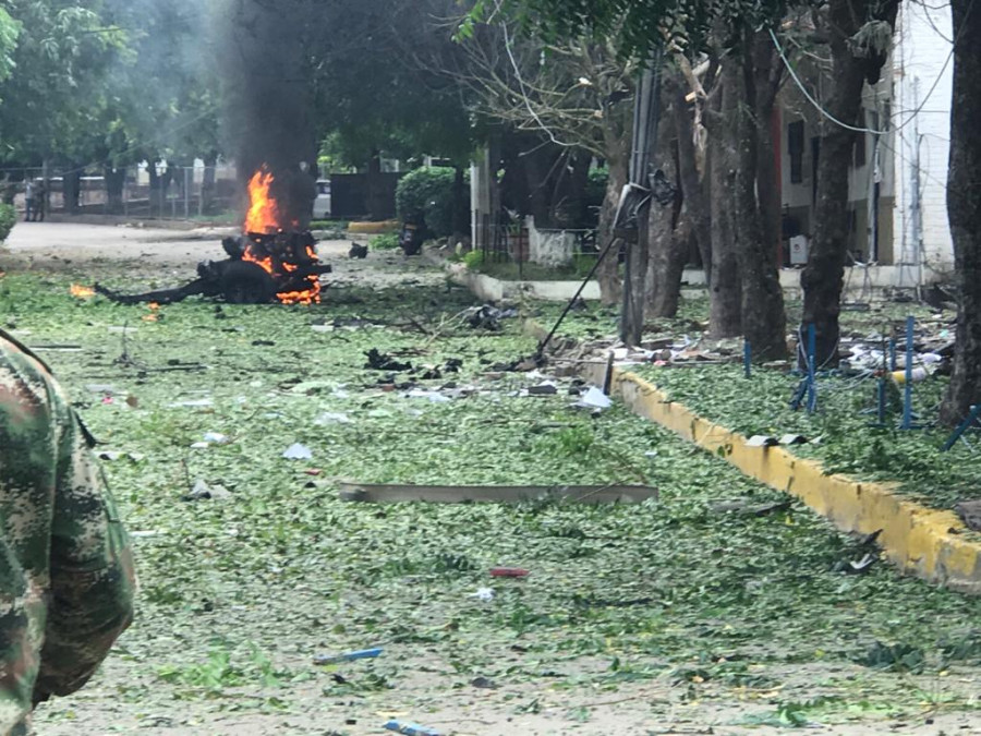 Atentado en la Brigada Nº 30 del Ejército Colombiano.