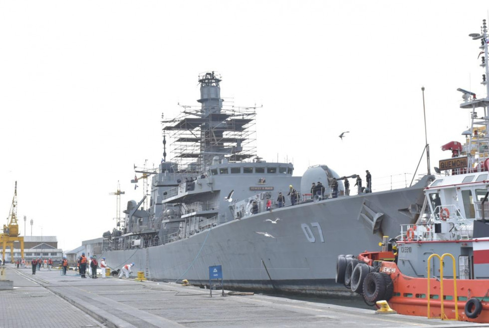 Modernizacion FF 07 Almirante Lynch en Asmar Talcahuano