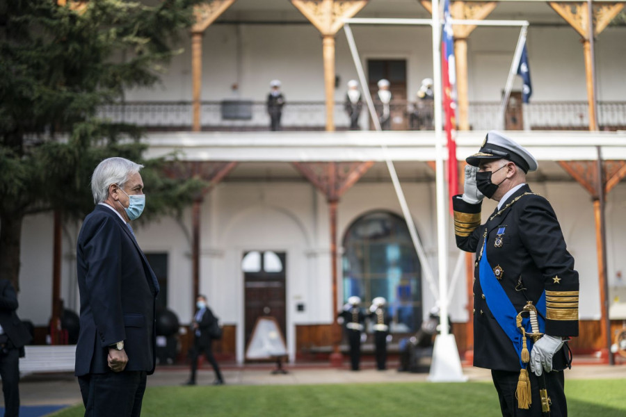 Ceremonia de cambio de mando en el Museo Marítimo Nacional MMN. Foto: Prensa Presidencia de Chile