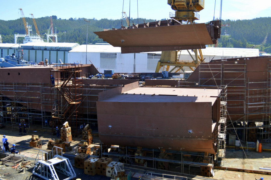 Construcción de patrullero oceánico en Asmar Talcahuano. Foto: Armada de Chile