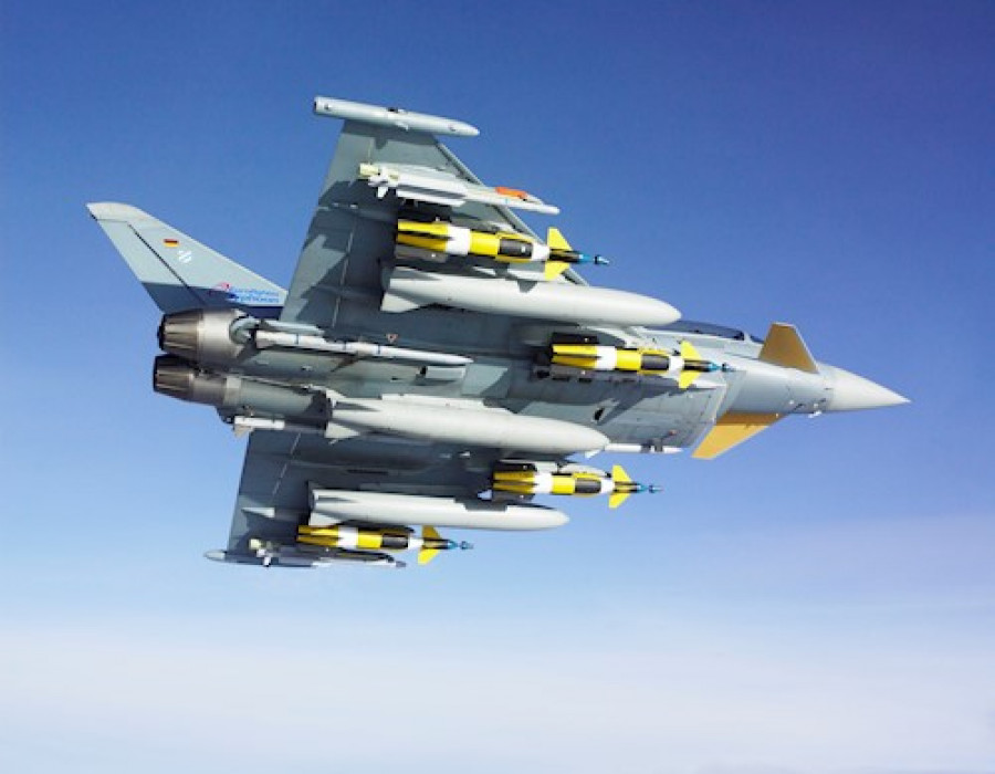 Avión de combate Eurofighter alemán. Foto: Cobham Mission Systems