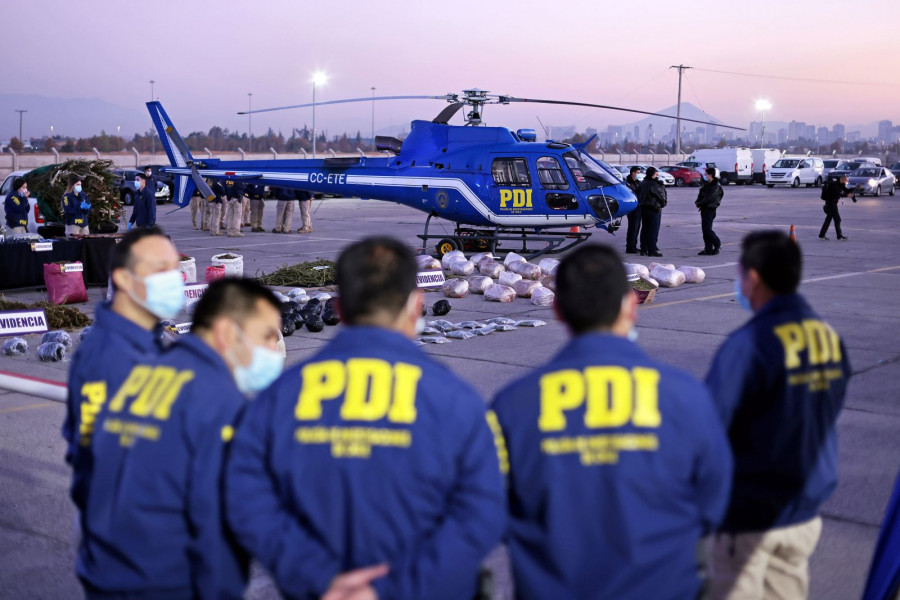 La Brigada Aeropolicial de la PDI emplea sus Airbus AS350 B3 H125. Foto: Ministerio del Interior