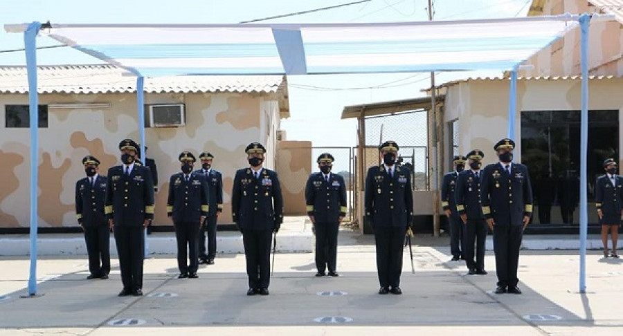 Toma del cargo del mayor general Javier Tryon Carbone como comandante general del Ala Aérea N° 1. Foto: FAP