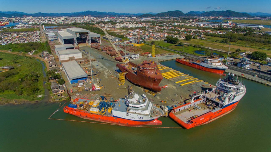 Instalações da Thyssenkrupp Estaleiro Brasil Sul. Foto: Arquivo