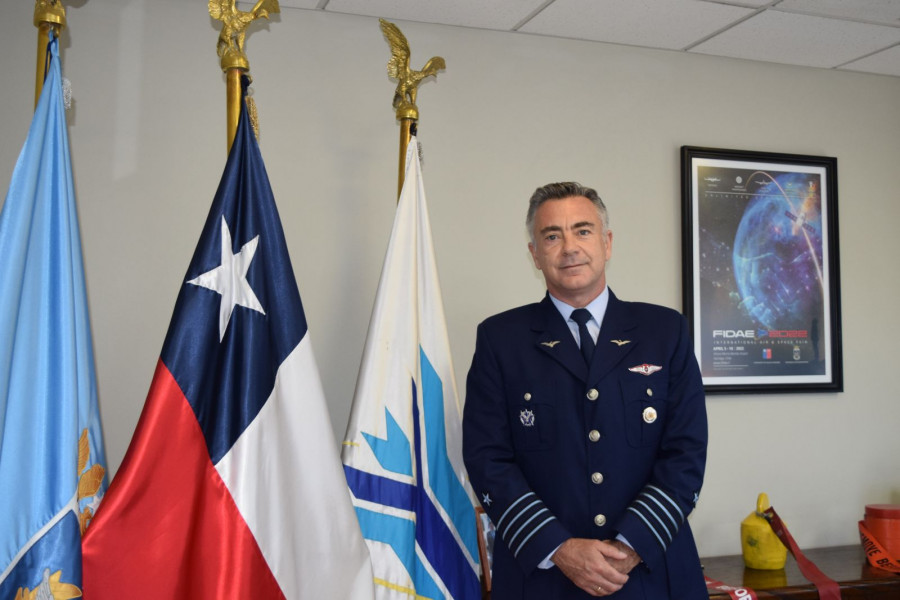 El coronel Ramírez asumió la dirección ejecutiva de Fidae 2022 en junio de 2020. Foto: Fidae