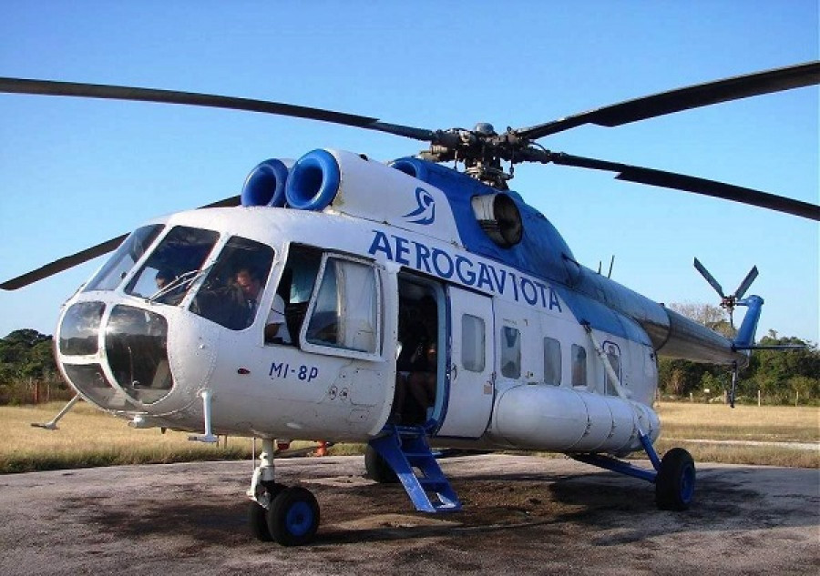 Helicóptero Mi-8P de Aerogaviota, similar al siniestrado. Foto: EcuRed