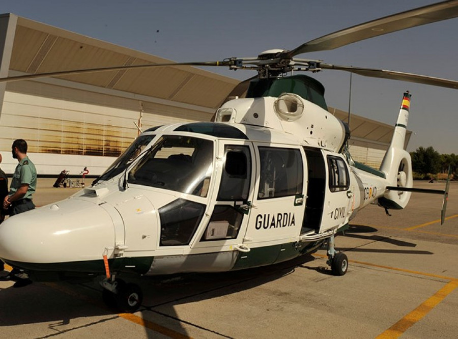 Helicóptero Dauphin del Saer. Foto: Guardia Civil