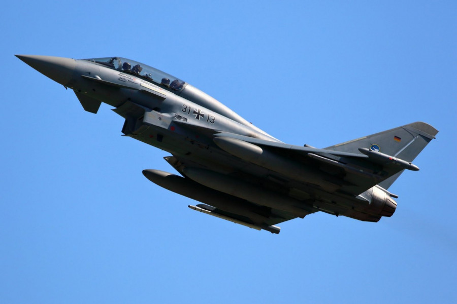 Avión de combate Eurofihgter de la Fuerza Aérea de Alemania. Foto: Airbus