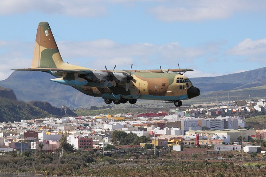 Un C-130H de la Fuerza Aérea de España, en enero de 2017. Foto: Ejército del Aire de España