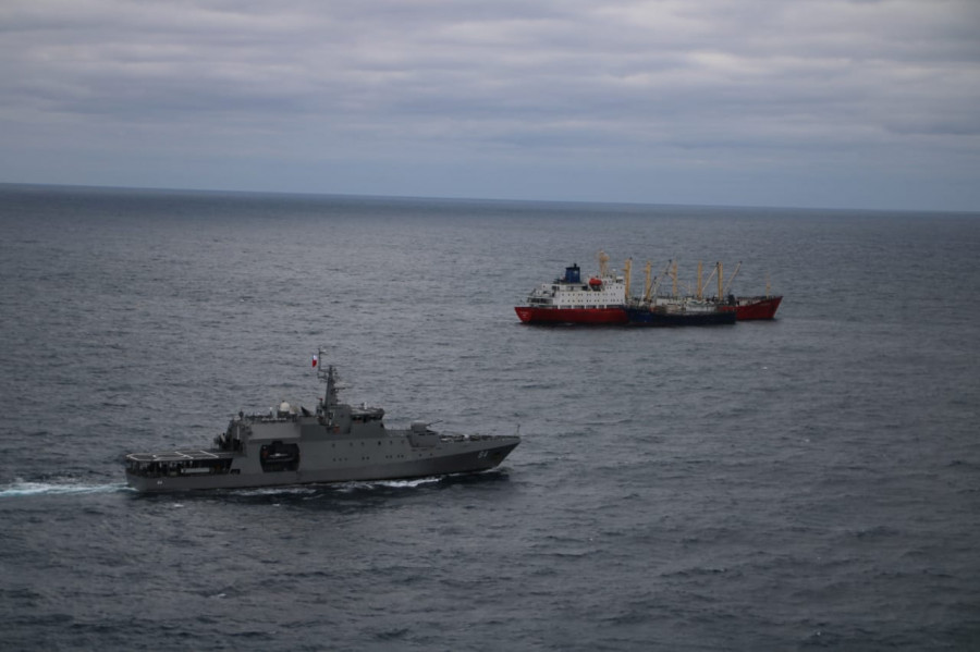 La operación permite resguardar los intereses marítimos nacionales. Foto: Armada de Chile