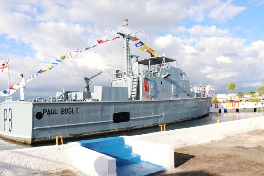 Ceremonia de desincorporación del HMJS Paul Bogle P 8. Foto: Jamaica Defence Force