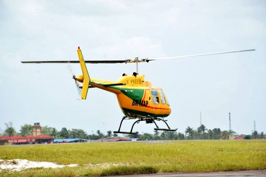 Helicóptero Bell 206 Jet Ranger del Cuerpo Aéreo. Foto: Guyana Defence Force