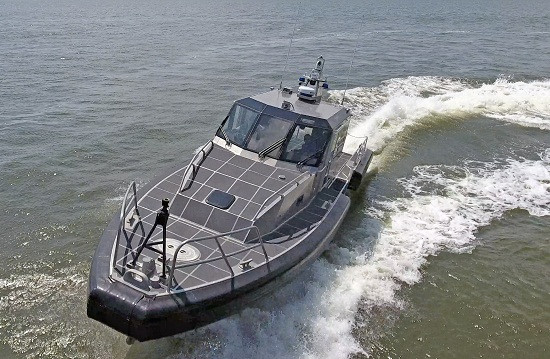 Lancha de interdicción marítima 45 Defiant. Foto: Metal Shark Boats