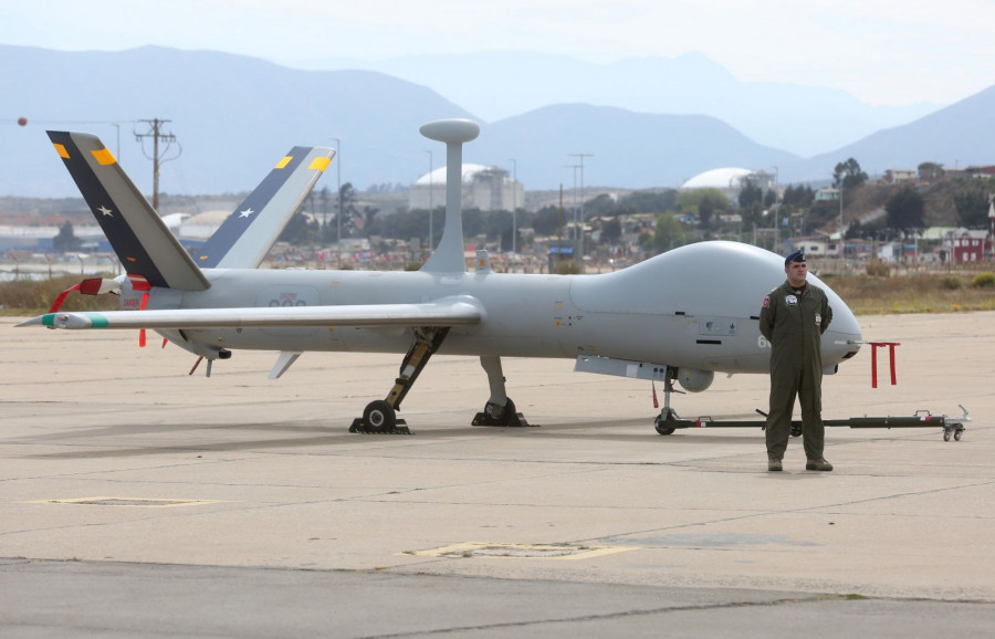 Los ministerios de Interior y Defensa confirmaron el empleo del RPAS Hermes en la frontera con Bolivia. Foto: Ministerio de Defensa