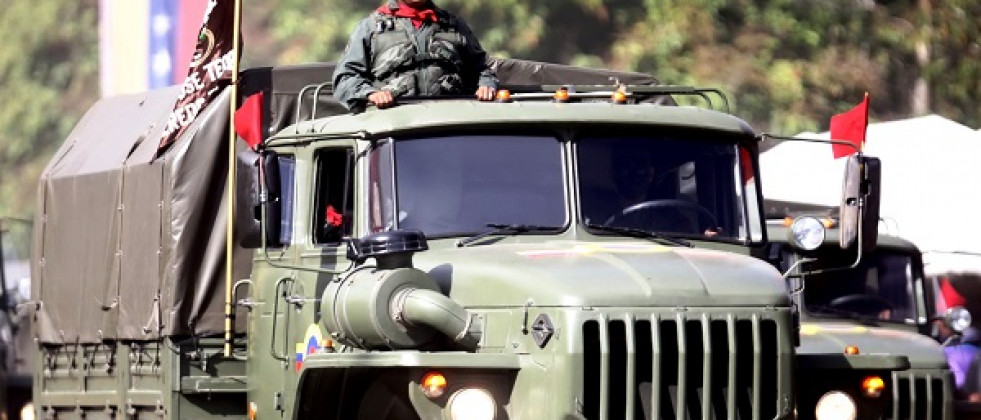 Camión Ural 4320 de origen ruso del Ejército de Venezuela. Foto: AVN