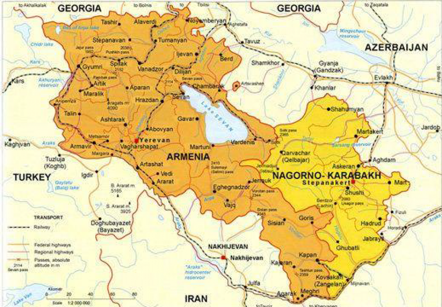 Mapa de la zona en conflicto. Foto: Ceeag