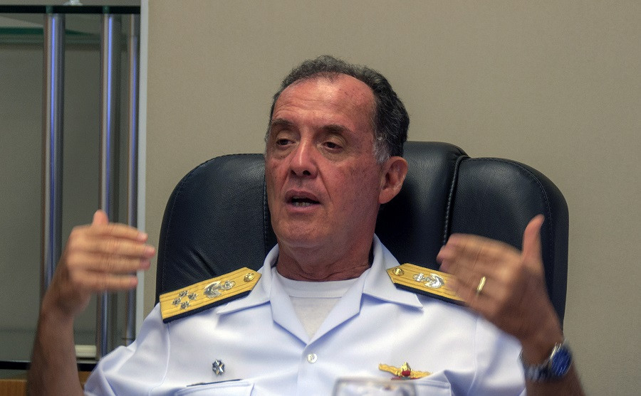 El Comandante da Marinha do Brasil, almirante Ilques Barbosa Junior. Foto: Roberto Caiafa