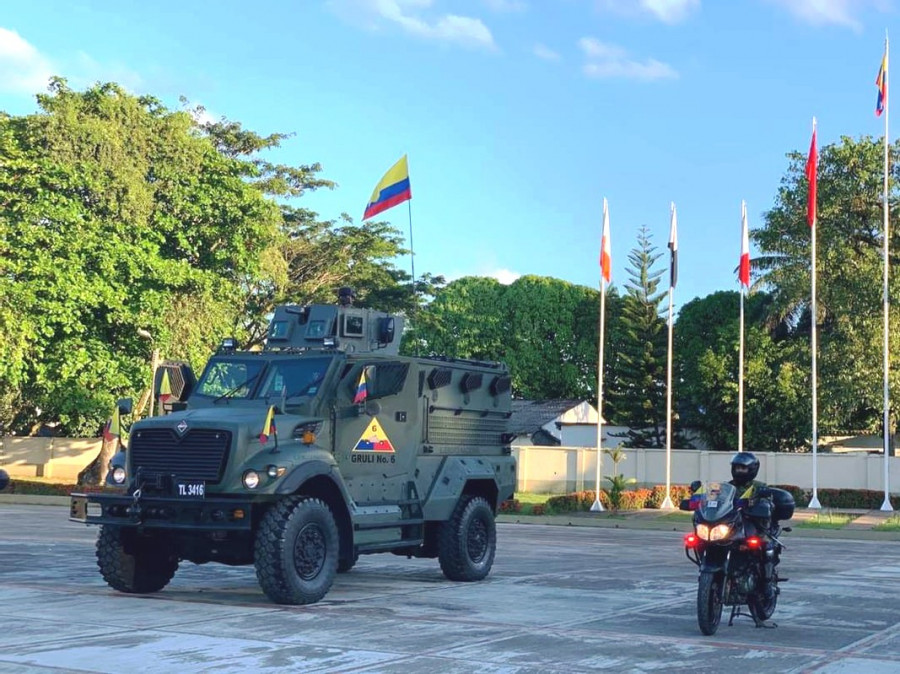 El vehículo blindado táctico Hunter XL en Caquetá. Foto: EC