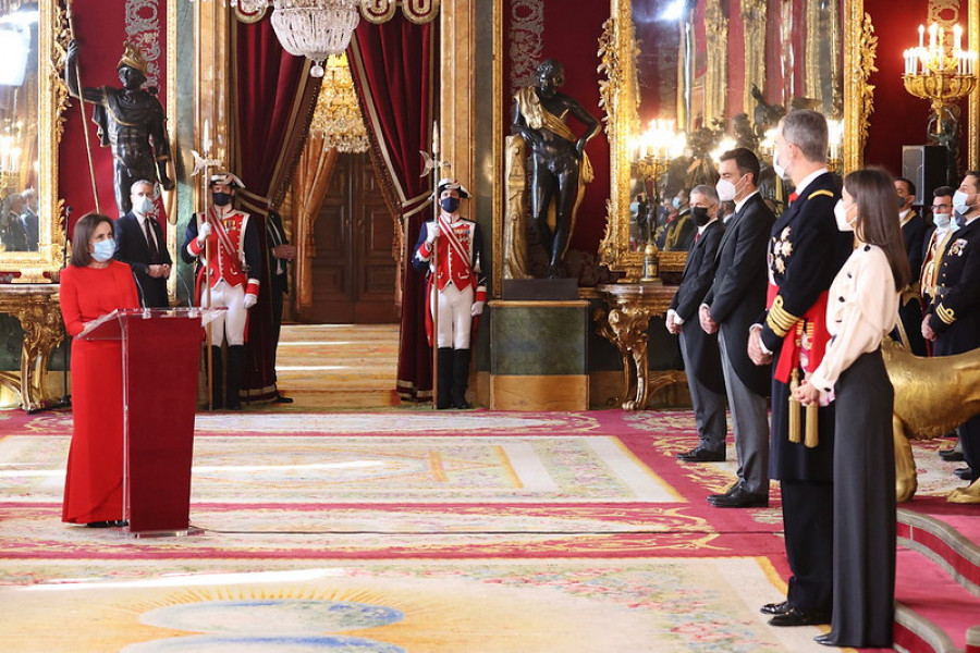Margarita Robles durante su discurso en la Pascua Militar. Foto: Ministerio de Defensa