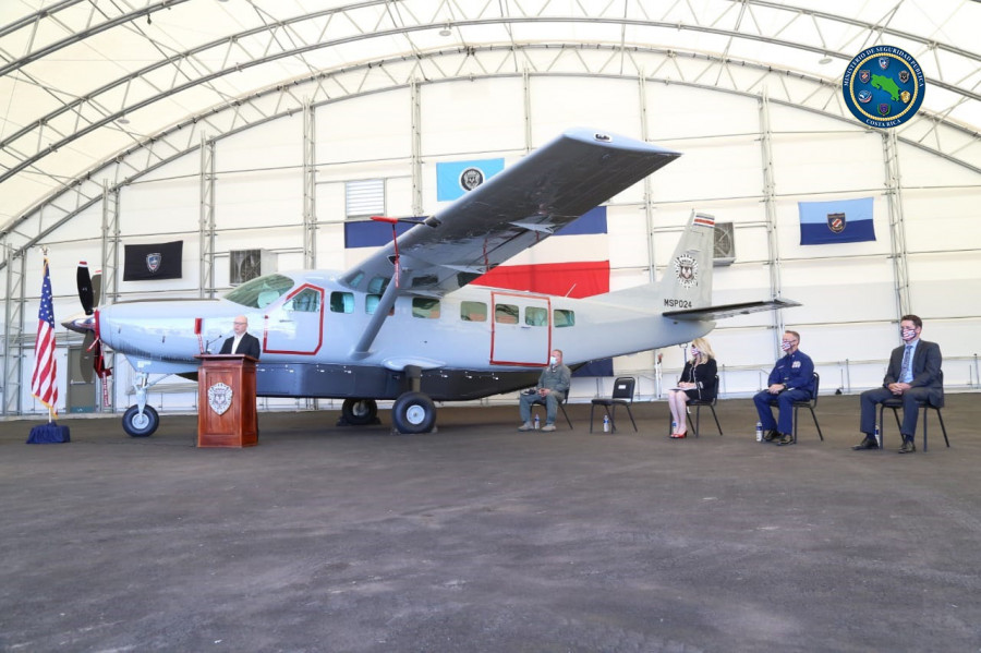 Avión Cessna Grand Caravan para el servicio aéreo de Costa Rica. Foto: M. de Seguridad de Costa Rica.