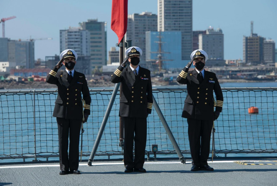 Ceremonia de cambio de mando. Foto: Armada de Chile