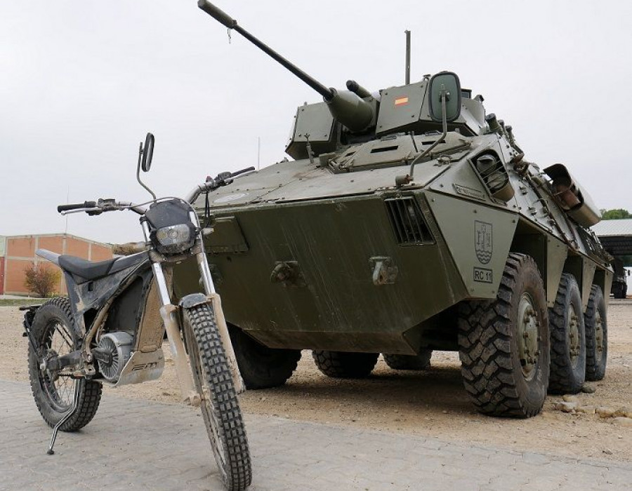 Motocicleta probada por el Regimiento España nº11. Foto: Ejército de Tierra