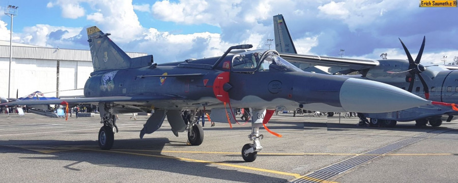 Caza Kfir C10 de la Fuerza Aérea Colombiana. Foto: Infodefensa.com