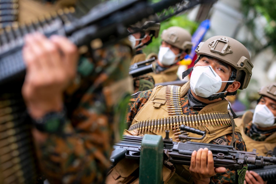 Militares salvadoreños. Foto: Presidencia de El Salvador