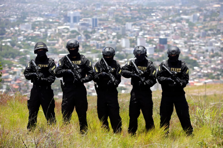Miembros de la Fuerza Nacional Anti Maras y Pandillas. Foto: Secretaría de Defensa de Honduras