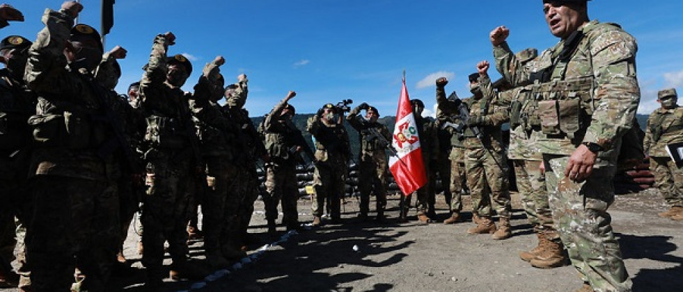 Inauguración de base contraterrorista en el Vraem. Foto: Ministerio de Defensa del Perú