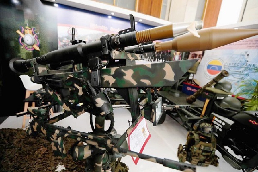 Afuste de diseño nacional para lanzacohetes RPG-7. Foto: Comando Estratégico Operacional