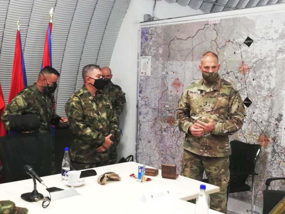 El comandante del Ejército Sur de EEUU, general Daniel Walrath. Fotos: Ejército Colombiano