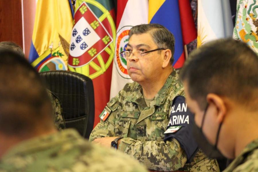 El jefe del Estado Mayor de la Armada, almirante Luis Orozco Inclán. Foto: Semar