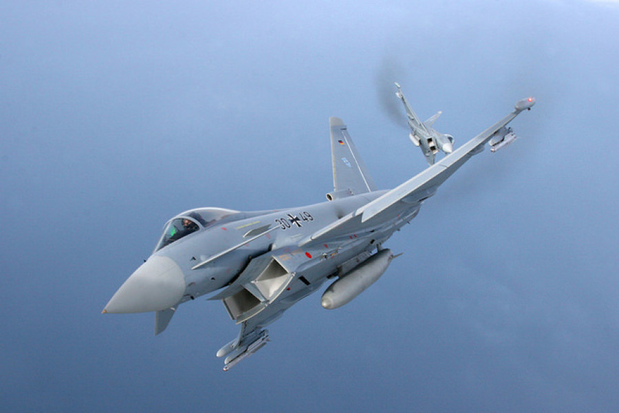 Avión de combate Eurofighter alemán. Foto: Bundeswehr  Bicker