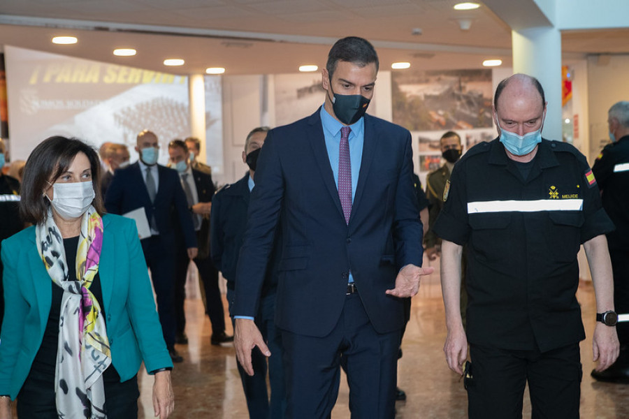 Visita del presidente del Gobierno y la ministra de Defensa a la UME. Foto: Ministerio de Defensa