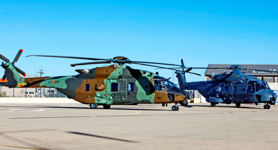 Los dos últimos NH90 entregados en España. Foto: Airbus Helicopters