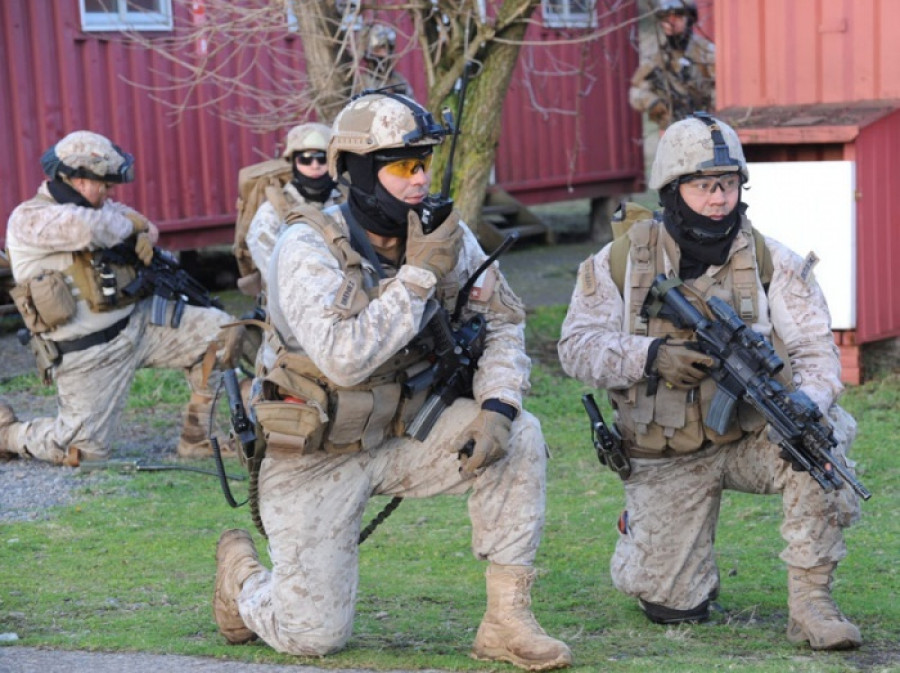 Efectivos de la BOE Lautaro en el ejercicio Leftraru 2017. Foto: Ejército de Chile