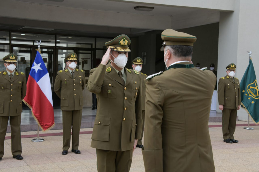 El nuevo Alto Mando 2021 queda a la cabeza del actual general director, Mario Rozas. Foto: Carabineros