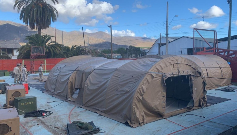 Las dependencias del PAME permitirán incorporar 40 camas. Foto: Ejército de Chile