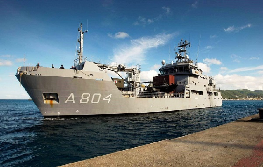 El HNLMS Pelikaan A 804 antes de su actualización. Foto: Damen