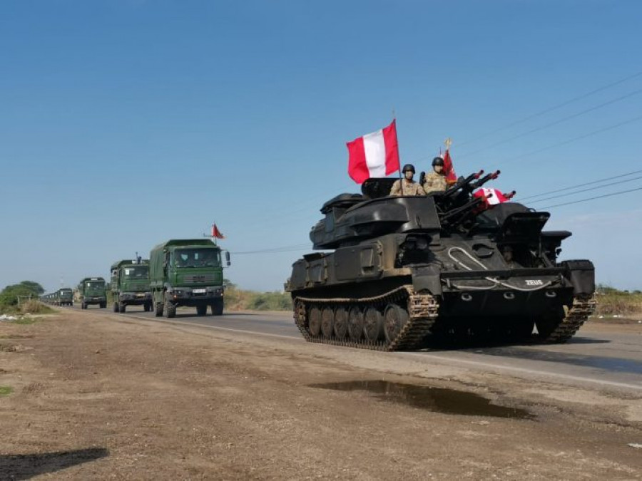 Tanque T-55 del Ejército del Perú. Foto: CCFFAA del Perú