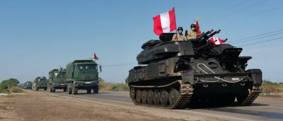 Tanque T-55 del Ejército del Perú. Foto: CCFFAA del Perú