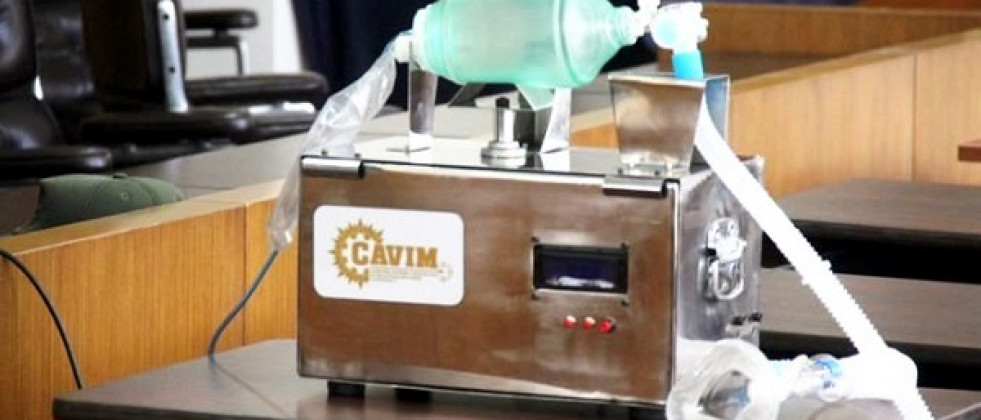 Respirador mecánico desarrollado por Cavim. Foto: Mincyt