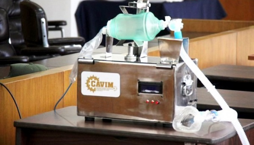 Respirador mecánico desarrollado por Cavim. Foto: Mincyt