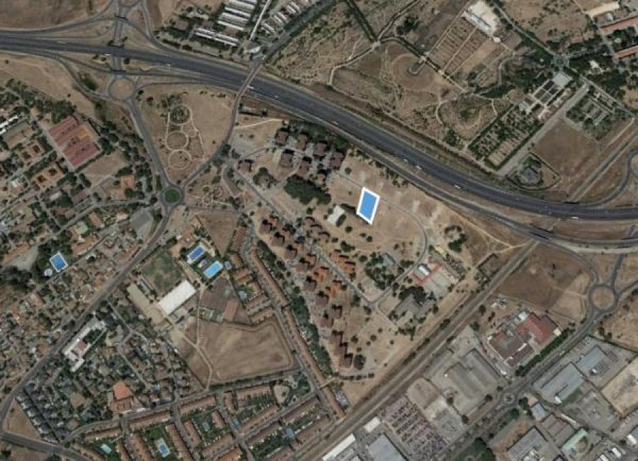Imagen aérea de las parcelas de Alcalá de Henares. Foto: Google