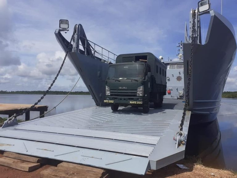El BAL-C de la Fuerza Naval de Honduras. Foto: Secretaría de Defensa de Honduras.